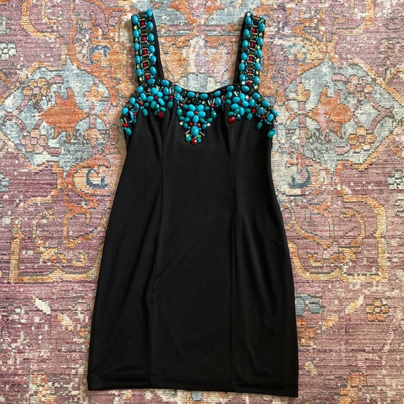 Boston Proper Cocktail Beaded Dress - Picture 2 of 3
